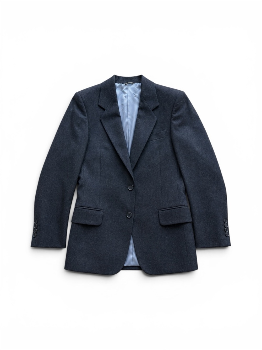 Vintage YSL Yves Saint Laurent Charcoal Grey Wool Blazer